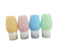 Healvian Botellas Viaje Silicona Set Champú Acondicionador Loción Viaje Lavable Ligero Para Ducha Gym