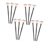 Healvian Brocha Abanico para Mascarilla Facial Reutilizable de Fibra Negra, 12 Piezas para Aplicar Serum en Casa o Salón de Belleza