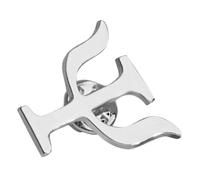 Healvian Broche de Aleación Retro Símbolo Psicológico Creativo Insignia para Sombrero y Mochila Pin de Solapa Unisex Accesorio Multifuncional Resistente Decoloración 1 Pieza Plata