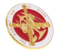 Healvian Broche de Balanza y Espada Metálico Dorado para Solapa de Traje de Abogado Pin de Justicia para Abogados Insignia Legal Decorativa para Reuniones y Eventos Profesionales