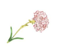 Healvian Broche de Flor Clavel Rosa de Aleación Esmalte, Clip para Suéter y Chal, Joyería para Mujer, Accesorio Decorativo Elegante, Decoración de Ropa, Obsequio Femenino