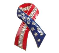 Healvian Broche De Ramillete De Bandera Estadounidense Adorno De Broche De Moda De Aleación Decoración De Alfiler De Pecho Día Independencia