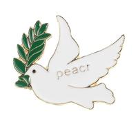Healvian Broche Vintage Símbolo de Paz para Solapa Accesorio Religioso para Comunión y Bautismo Diseño Metálico Resistente Pin Único para Trajes y Prendas Obsequios