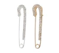 Healvian Broches para Mujer 2 Piezas Pin Grande para Suéter Adorno de Ropa Diseño de Garra Antideslizante Accesorios para Bufandas y Chales Joyas Decorativas para Uso Diario y Eventos