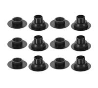 Healvian Bujes de Cojinetes para Mesa de Futbolín 6 Juegos de Varillas de 1,4 M Compatibles Tablero de 25 Mm de Grosor, Accesorios para Repuesto Negro, Ideales para Mantenimiento