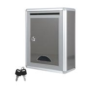 Healvian Buzón de Sugerencias para Pared de Aleación de Aluminio con Cerradura, y Ligero, Adecuado para Empresas y Oficinas Pequeñas