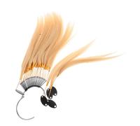 Healvian Cabello De Práctica Para Teñir Mechones De Tinte Con Hebillas Doradas Anillos Muestrarios De Tinte Para Salones De Belleza Kit De Coloración Balayage Con Extensiones De Cabello Hum