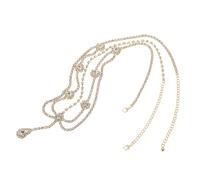 Healvian Cadena De Gemas De Imitación Frente Tocado Brillante Para Bodas Festivales y Reuniones Temáticas Joyas Cabello De Mujer Accesorios De Boda Lujosos