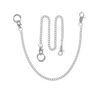 Healvian Cadena para Pantalones y Reloj de Bolsillo Metálica Punk Hip-Hop, Accesorio Decorativo Resistente para Jeans Unisex, 2 Piezas, Diseño Multicapas, Estilo Callejero