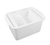 Healvian Caja Colgante para Borradores de Pizarra Blanca Recipiente Rectangular Sistema de Drenaje Accesorio para Limpieza Eficaz de Marcadores y Tizas Aulas y Oficinas Blanco