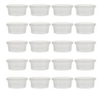 Healvian Caja de Almacenamiento para Plastilina Tapa 20 Unidades Plástico PP Transparente Diseño Compacto y Sellado Hermético para Conservar Arcilla y Masilla Adecuado para