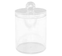 Healvian Caja de Almacenamiento Transparente de Redonda Pequeña Tapa Antipolvo, Organizador Práctico para Baño y Escritorio de Durable