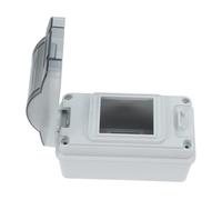 Healvian Caja de Distribución Eléctrica Caja de Conexiones Estanca Tapa Abatible Transparente Montaje en Superficie 2 Vías, PC Abs Ip65 para Exteriores para Jardín E Interior