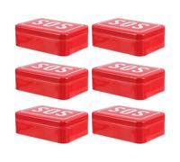 Healvian Caja de Herramientas Sos para Supervivencia al Aire Organizador de Pastillas de Viaje de Metal Contenedor Portátil para Medicamentos para Emergencias y Camping