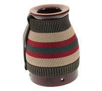 Healvian Caja de Moxibustión de Cerámica Funda de Tela, Soporte para Portar Varillas de Moxa, Antiescaldaduras Malla para Cenizas, Portátil para Masajes en Cuello y Articulaciones, Terapia