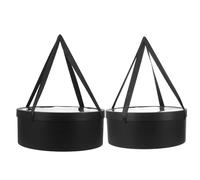 Healvian Caja de regalo redonda con asa larga para arreglos, 2 unidades, ideal para cumpleaños, bodas, propuestas, damas de honor, fiestas y más.