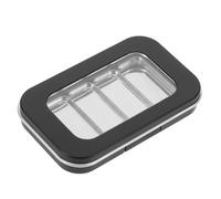 Healvian Caja Magnética Maquillaje Pequeña Tapa Transparente Organizador Cosméticos Para Viaje Paleta Vacía Sombras y Colorete