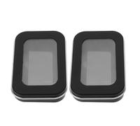 Healvian Caja Magnética para Agujas de Bordado 2 Unidades, Color Negro Mate, Portátil y Compacta, Organizador de Costura Multifuncional para Punto de Cruz y Almacenamiento Seguro de Hilos