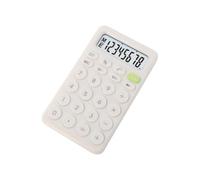 Healvian Calculadora Básica Portátil de 8 Dígitos Blanca para Estudiantes y Oficina Mini Calculadora de Mano Compacta Ligera Herramienta de Cálculo Sencillo para Uso Escolar y Comercial