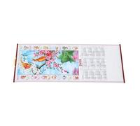 Healvian Calendario de Pared del Año Chino 2026 Diseño de Ratán Artístico, Papel Resistente y Amplio Espacio para Escribir, Adecuado para Estudios y Salas de Estar