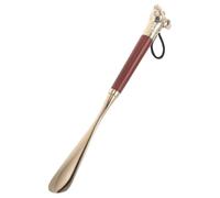 Healvian Calzador Largo de Aleación de Zinc y Madera de Haya de 32 Cm para Ponerse el Calzado Fácilmente, Adecuado para Personas Mayores y Embarazadas Lugar