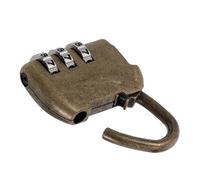 Healvian Candado de Combinación de Aleación de Zinc Vintage, Cerradura Pequeña Código Ajustable, Accesorio para Equipaje y Caja, Diseño Retro Estilo Chino, Seguridad sin Llave para Viaje