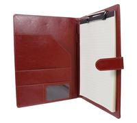Healvian Carpeta Portapapeles A4 Multifuncional con Soporte para Cuaderno de Notas Legal, Organizador de Documentos con Almacenamiento, Color Marrón, 1 Pieza, Adecuado para Oficina