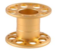 Healvian Carrete de Buceo Subacuático de Aleación de Aluminio Tamaño Compacto D56×40 Color Dorado Herramienta Ligera para Esnórquel y Buceo en Cuevas Clip de Presión Resistente 1