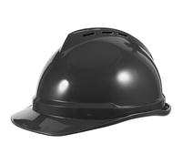 Healvian Casco de Seguridad ABS Gris Ventilado y Ajustable Casco Industrial Reforzado para Obra Protección contra Impactos para Construcción y Electricistas