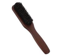 Healvian Cepillo De Barba De Madera Maciza Para Hombres 1 Unidad Tamaño Mini Para Cuidado Facial y Peinado Uniforme Adecuado Para Viaje