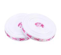 Healvian Cinta para Envolver Regalos Rosa 10 MM X 9 M Poliéster 2 Rollos para Eventos y Manualidades Concientización Cáncer de Mama Decorativa para Recaudación de Fondos y Adornos