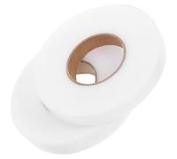 Healvian Cinta Termoadhesiva para Dobladillos de Ropa 2 Rollos 2 CM 15 CM Cinta de Doble Cara Blanca sin Costura para Cortinas y Pantalones Entretela Adhesiva para Costura y