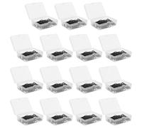 Healvian Clips de Papel Metálicos Ovalados Negros 28 MM 50 Unidades por de 15 Cajas Accesorios de Escritorio para Oficina y Material Escolar Ideales para Documentos Notas y