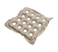 Healvian Cojín de Asiento Inflable Cuadrado Color Beige, Acolchado Antideslizante para Silla y Suelo, Tamaño Mediano, Resistente al Moho, Adecuado para Uso en Casa y Actividades al Aire