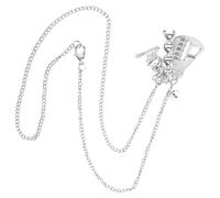 Healvian Collar De Adn y Microscopio Para Mujer, Joyería Creativa De Acero Inoxidable, Cadena De Clavícula Ligera, Obsequio Para Profesores y Estudiantes De Ciencias, Uso En Fiestas, Diseño Molecular