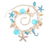 Healvian Collar De Conchas Marinas Para Mujer Collar Costero De Playa Para Vacaciones Joyería Náutica Colgante De Conchas Para Looks De Verano