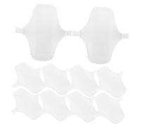 Healvian Compresas Menstruales De Algodón 10 Piezas Lavables Reutilizables 180mm Encaje Protector De Bragas Para Uso Diario y Menstrual Femenina