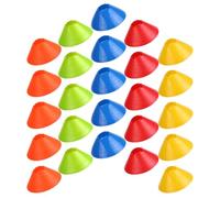 Healvian Conos de Entrenamiento de Fútbol 25 Piezas, Discos de Colores (Amarillo, Rojo, Azul, Verde, Naranja), Resistentes y Apilables para Agilidad, Señalización Deportiva para