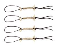 Healvian Contador de Oración Budista de Latón 2 Piezas para Meditación Portátil, Cuentas de Canto Resistentes, Contador de Dedos para Prácticas Espirituales y Manualidades DIY