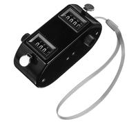 Healvian Contador Mecánico Doble para Golf y Béisbol Portátil y Compacto Color Negro con Pantalla de Cuatro Dígitos Contador Manual de Puntuación para Entrenamiento y Competición