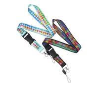 Healvian Cordón para Celular Multifuncional Diseño Tabla Periódica 2 Piezas Desmontables Cordones Decorativos y Antipérdida para Llevar al Cuello Accesorios para Tarjetas y Llavero