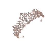Healvian Corona De Cristal Para Mujer Estilo Retro Tocado De Novia Delicado Para Boda Decoración Cabello
