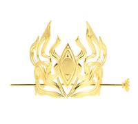 Healvian Corona de pelo vintage china: horquillas para cosplay y escenario, tocado de estilo antiguo, accesorio dorado.