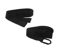 Healvian Correa de Remolque Negra de Nailon para Motos de Nieve y Atv, Cuerda Resistente de 5,8 M con Ganchos Dobles, Herramienta Todoterreno para Recuperación y Emergencia en Invierno