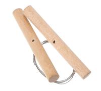 Healvian Cortador de Alambre de Acero para Arcilla con Mango de Madera, Herramienta de Corte para Cerámica y Modelado, Alambre de Corte para Arcilla Polimérica, Herramienta Manual