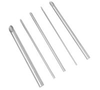 Healvian Cortadores de Agujeros Circulares de Acero Inoxidable 5 Piezas, Herramientas para Cerámica y Arcilla, Cortadora Redonda Manual para Escultura y Alfarería, Uso Profesional