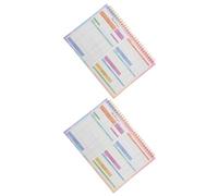 Healvian Cuaderno de Contabilidad B5 2 Unidades Libro de Presupuesto Mensual y Rastreador de Gastos Comerciales Formato Portátil para Gestión Financiera Diaria y Semanal Papel