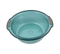 Healvian Cubeta para Lavado de Pies y Manos Transparente Azul Grande con Doble Asa Ergonómica, Multifuncional para Baño y Lavandería, Apta para Uso Doméstico y Cuidado Personal