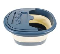 Healvian Cubeta Plegable para Baño de Pies Tapa Azul Lavabo de Masaje para Pies Recipiente Portátil para Spa de Pedicura y Remojo en Casa Adecuado para Relajación y Cuidado Personal