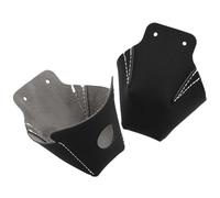 Healvian Cubrepuntas de Cuero Negro para Patines de Cuatro Ruedas Protectores Resistentes al Desgaste 2 Piezas Accesorios Portátiles para Patines Profesionales de Uso Práctico Pista de